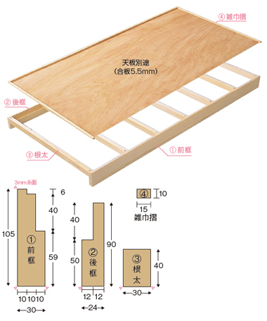 押入中段セット（105）